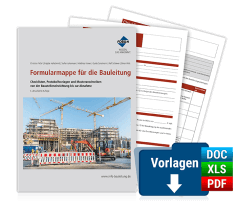 cover_Formularmappe für die Bauleitung