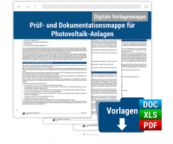 cover_Prüf- und Dokumentationsmappe für Photovoltaik-Anlagen