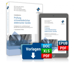 cover_Handbuch Prüfung ortsveränderlicher elektrischer Geräte