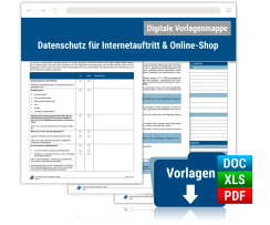 cover_Dokumentenmappe: Datenschutz für Internetauftritt & Online-Shop